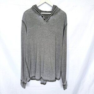 Lucky Brand Gray Venice Long Sleeve Hoodie Shirt